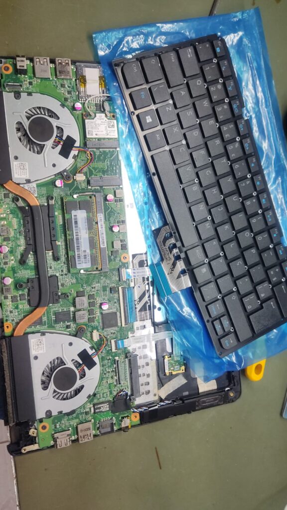 Troca de teclado